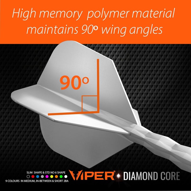 Viper Diamond Core Integrated Dart Flight & Shaft System - Precision Darting Accessory with Tough Polymers for Enhanced Performance, Set of 3 - Image 3